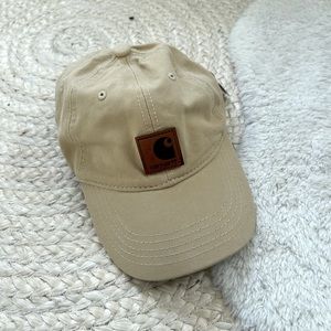Nwt Carhartt logo adjustable hat tan beige unisex baseball cap